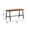 Flash Furniture Redmond 60x24 Conf Tbl w/1in. Thick Dbl Sided Laminate Tbl Top w/PVC and A-Frame Steel Bse, Walnut MT-M6024-WLT-ABF-GG - alternate 4